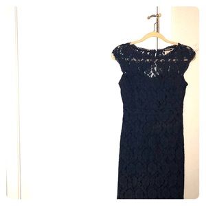 Navy blue lace dress